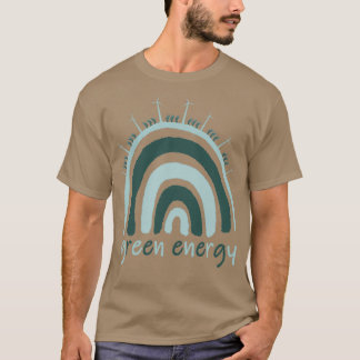 windturbines voor hernieuwbare energie en sola t-shirt