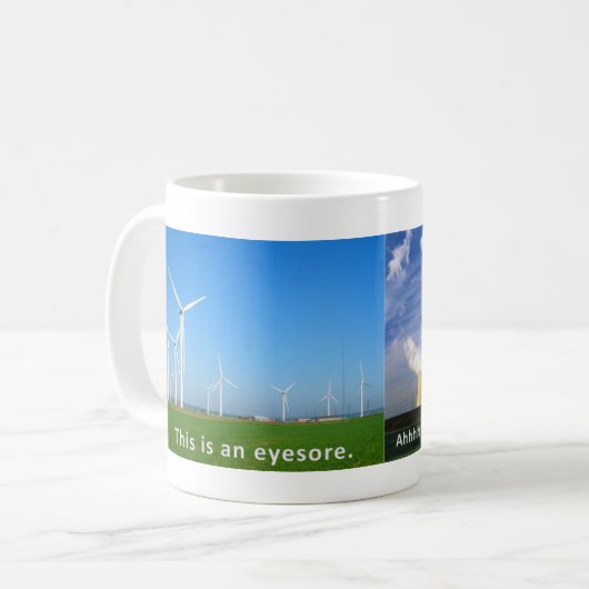 Windturbines zijn een Eyesore Koffiemok (Voorkant links)