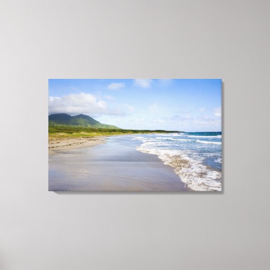 Windward Beach, Nevis Canvas Afdruk (Voorkant)