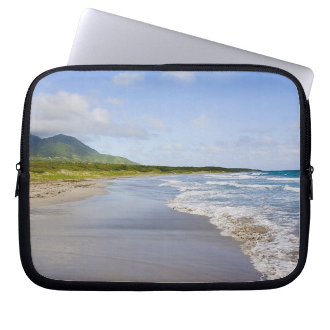Windward Beach, Nevis Laptop Sleeve (Voorkant)