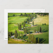 Windweg met cilindervormige voering in het briefka briefkaart (Voorkant / Achterkant)