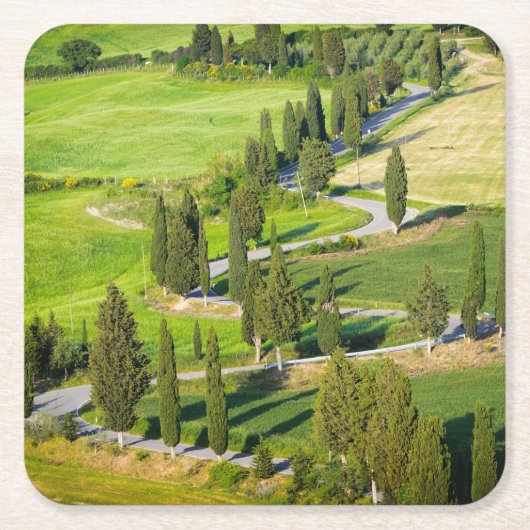 Windweg met cilindervormige voering in het onderze kartonnen onderzetters (Voorkant)