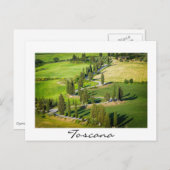 Windweg met cilindervormige voering in Toscane Briefkaart (Voorkant / Achterkant)