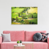 Windweg met cilindervormige voering in Toscane Canvas Afdruk (Insitu (Woonkamer))