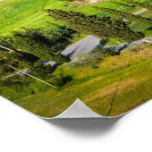 Windweg met cilindervormige voering in Toscane Poster (Hoek)