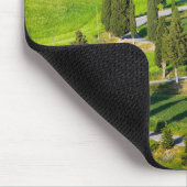 Windweg met wielvoering in Toscane mousepad Muismat (Hoek)