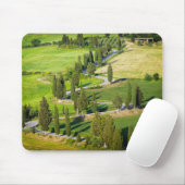 Windweg met wielvoering in Toscane mousepad Muismat (Met muis)