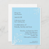 Windwhisp (lichtblauw) 4,25x5,25 kaart (Voorkant / Achterkant)