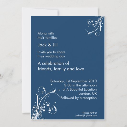 Windwhisp (stormachtig blauw) 5x7 kaart (Voorkant)