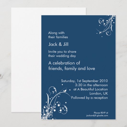 Windwhisp (stormachtig blauw) 5x7 kaart (Voorkant / Achterkant)