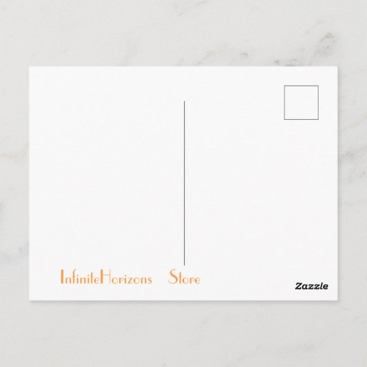 Windy Autumn Day Briefkaart (Achterkant)