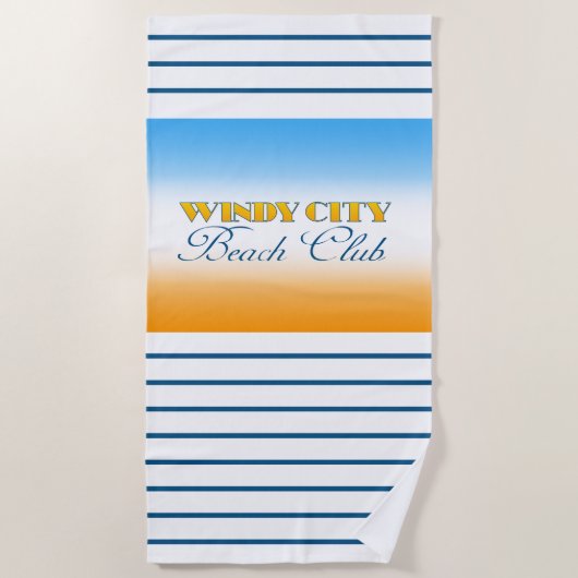 Windy City Beach Club Strandlaken (Voorkant)