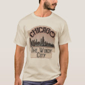 Windy City Chicago Slogan T-shirt (Voorkant)