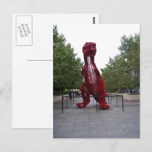 Windy City Dinosaur Briefkaart (Voorkant / Achterkant)