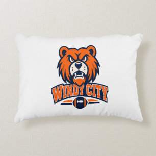 Windy City Football Boze Beer Mascotte Sportfan A Accent Kussen