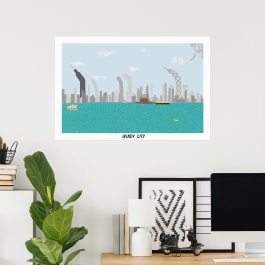 Windy City Poster (Thuiskantoor)