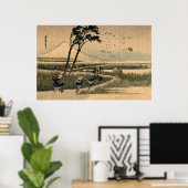 Windy Day in Japan nr.1 Poster (Thuiskantoor)