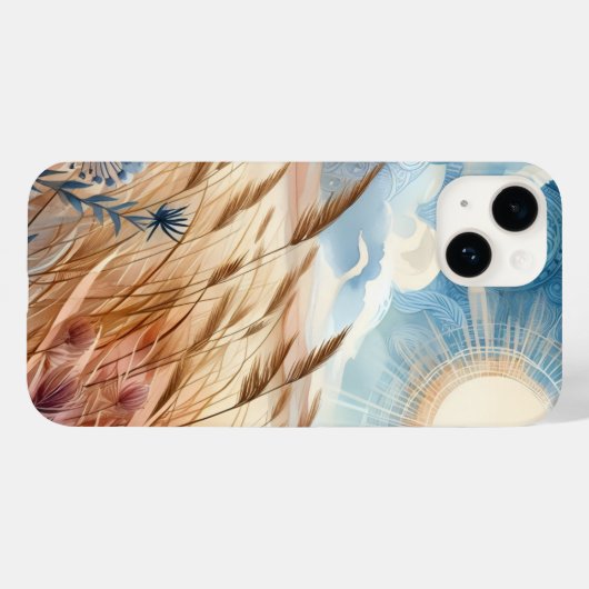 Windy Day Rustic Boho Mountain Prairie Country Case-Mate iPhone Case (Achterkant (horizontaal))