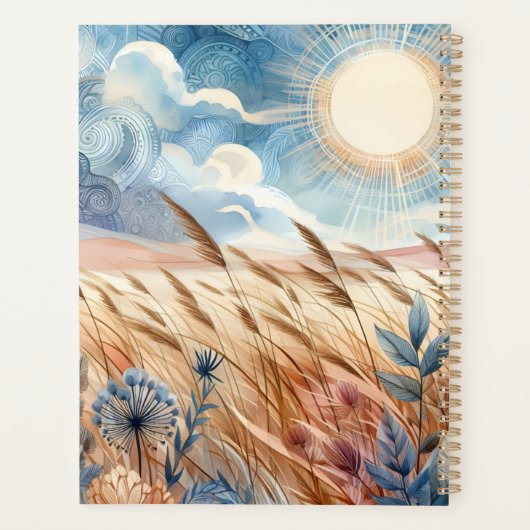 Windy Day Rustic Boho Mountain Prairie Country Planner (Achterkant)