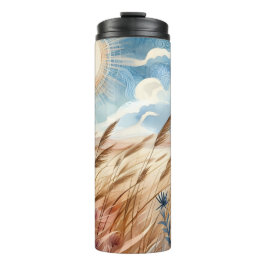 Windy Day Rustic Boho Mountain Prairie Country Thermosbeker