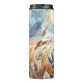 Windy Day Rustic Boho Mountain Prairie Country Thermosbeker (Achterkant)