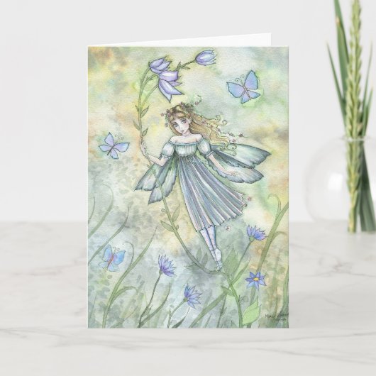 Windy Fairy Art Kaart, Notecard door Molly Harriso Kaart (Voorkant)