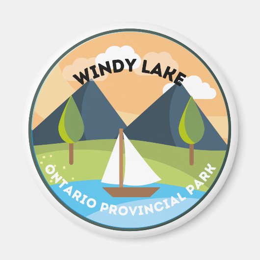 Windy Lake Ontario Provincial Park Magnet (Voorkant)