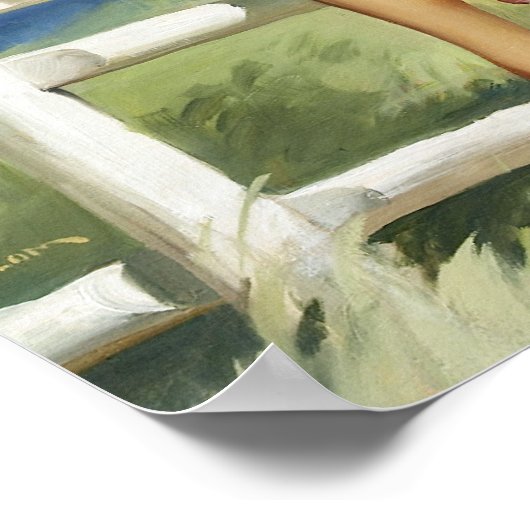 Windy on Fence Pin Up Poster (Hoek)