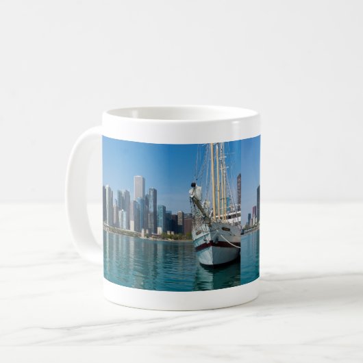 Windy Sailing Coffee Mok (Voorkant links)