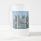 Windy Sailing Frosted Mok (Voorkant links)