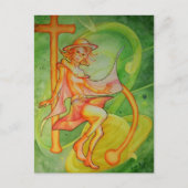 Windy Saturn Briefkaart (Voorkant)