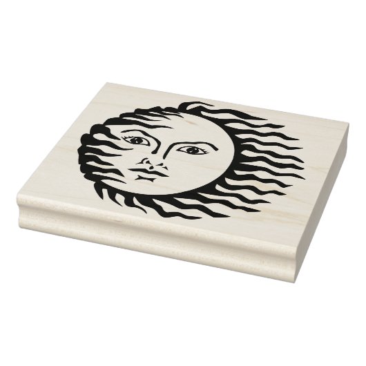 Windy Sun Rubber Art Stamp Rubberstempel (Stempel)