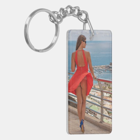 Windy Vacation Photo Sleutelhanger (Voorkant Links)