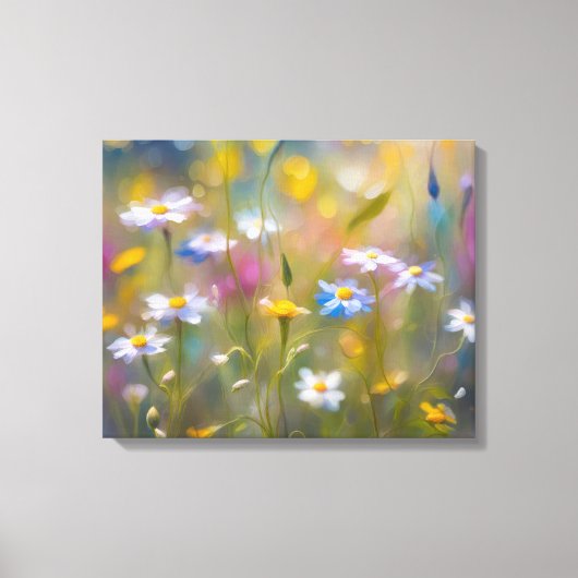 Windy Wildflowers Canvas Afdruk (Voorkant)