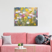Windy Wildflowers Canvas Afdruk (Insitu (Woonkamer))
