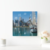 Windy zeilwandklok vierkante klok (Huis)