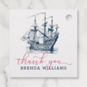  windzeilboot, dank je wel typografie bedankjes labels (Achterkant)