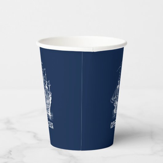 Windzeilen  Nautical Boat Papieren Bekers (Rechts)