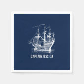 Windzeilen Nautical Boat Servet (Voorkant)