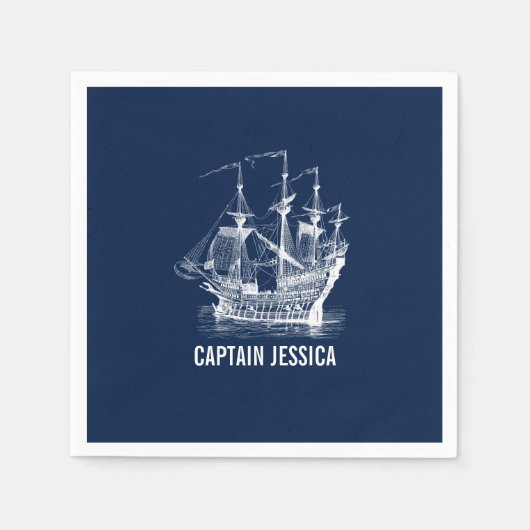 Windzeilen  Nautical Boat Servet (Voorkant)