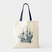 Windzeilen  Nautical Boat Tote Bag (Voorkant)