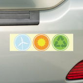 Windzout Recyclen organische Bumperstickers van ge (Op auto)