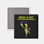 Wine A Bit Gift & T-Shirten Magneet (Voorkant / Achterkant)