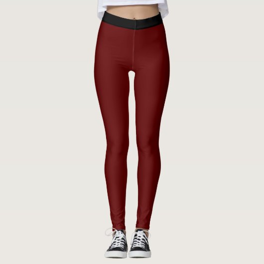 "WINE" - ACTIVEWEAR LEGGINGS (Voorkant)