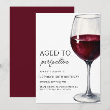 Wine Aged To Perfection Adult Birthday Party