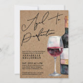 Wine Aged To Perfection Adult Birthday Party Kaart (Voorkant)