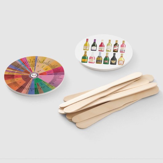 Wine Aroma Wheel Handwaaier (Niet-gemonteerd)