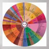 Wine Aroma Wheel Poster (Voorkant)