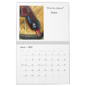 Wine Art Calendar Kalender (Mar 2027)