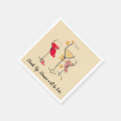 Wine Art Cocktail Napkins Servet (Hoek)